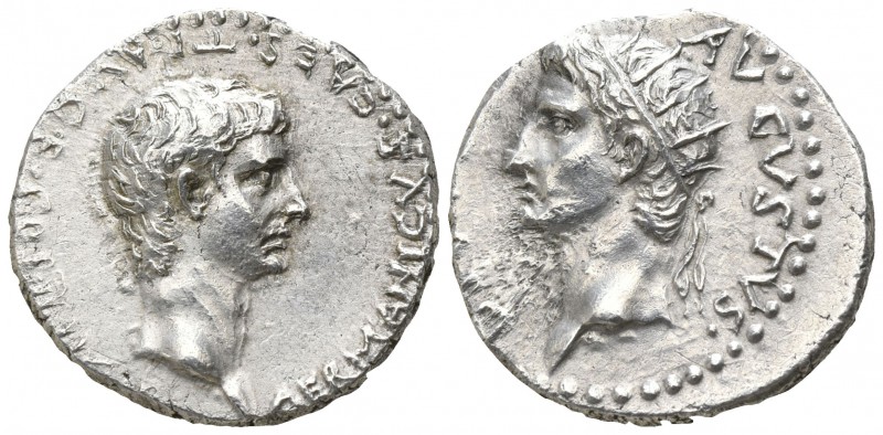 Cappadocia. Caesarea-Eusebeia. Germanicus with Divus Augustus AD 37-38.
Drachm ...