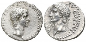 Cappadocia. Caesarea-Eusebeia. Germanicus with Divus Augustus AD 37-38. Drachm AR