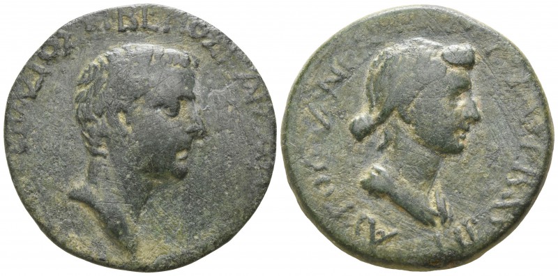 Cilicia. Augusta. Tiberius and Livia AD 14-37.
Bronze Æ

25mm., 10,53g.

Ba...
