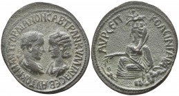 Mesopotamia. Singara. Gordian and Tranquillina  AD 238-244. Bronze Æ