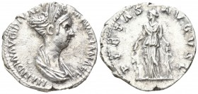 Matidia AD 113-114. Rome. Denar AR