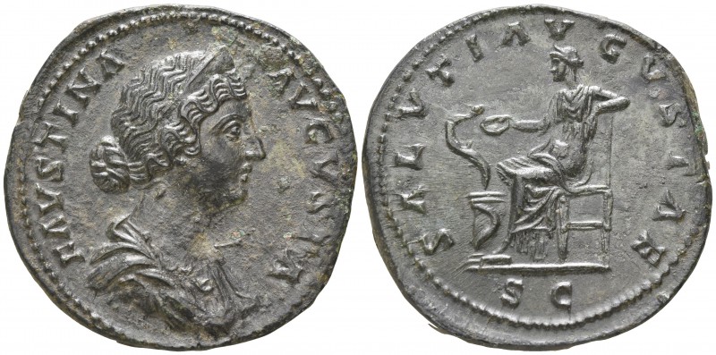 Faustina II AD 147-175. Rome
Sestertius Æ

33mm., 24,07g.

FAVSTINA AVGVSTA...