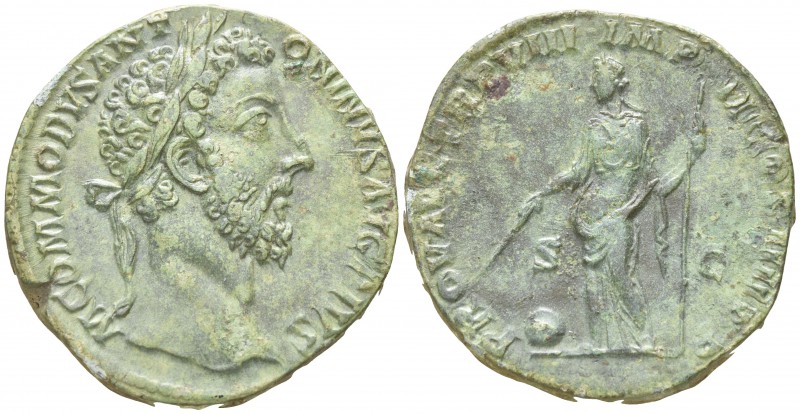 Commodus AD 180-192. Rome
Sestertius Æ

31mm., 23,93g.

M COMMODVS ANTONINV...
