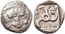 LYCIAN Dynasts, Mithrapata, 390-370 BC, 1/6 Stater (Diobol), Facg lion scalp/tri...