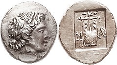 LYCIAN League - Masikytes , Hemidrachm, Apollo head r/ Lyre, M-A, in incuse squa...