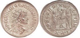 DIOCLETIAN , Ant, CONCORDIA MILITVM, Jupiter giving Victory to ruler, A/XXI, in National Coin Grading Svce slab as AU50 (labeled Aurelian, see Lot 315...