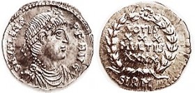 Siliqua, VOTIS XXX MVLTIS XXXX in wreath, SIRM; BU, minor crudeness. Online I found examples from two different European auctions, clearly from same d...