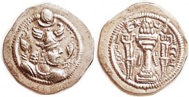 Peroz, 459-84, Drachm, Istakhr mint (very clear), AEF/EF, good strike without wkness, rev unusually well struck; excellent metal with lt tone. (A VF r...