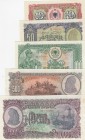Albania, 10-50-100-500-1.000 Leke, 1957, UNC, (Total 5 banknotes)
10 Leke, p28a; 50 Leke, p29a; 100 Leke, p30a; 500 Leke, p31a; 1.000 Leke, p32a(Ther...