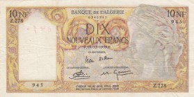 Algeria, 1959/1961, VF (+), p119 
Banknote also has pinhole
Serial Number: Z.278 945
Estimate: 100-200 USD