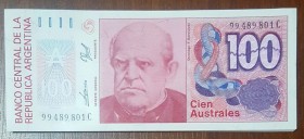 Argentina, 100 Australes, 1985/1990, UNC, p327, HALF BUNDLE
Estimate: 50-100 USD