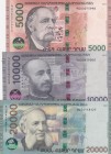 Armenia, 5.000-10.000-20.000 Dram, 2018, UNC, pNew, (Total 3 banknotes)
Serial Number: 00075998, 00859008, 04118127
Estimate: 100-200 USD
