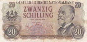 Austria, 20 Schilling, 1956, VF, p136 
Serial Number: AW 911928
Estimate: 15-30 USD