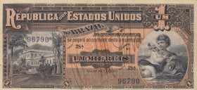 Brazil, 1 Mil Reis, 1917, VF (+), p5a 
Serial Number: 28A 96790
Estimate: 150-300 USD