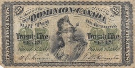 Canada, 25 Cents, 1870, FINE, p8 
Estimate: 50-100 USD
