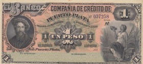 Dominican Republic, 1 Peso, 188X, UNC, pS103 
Serial Number: 037258
Estimate: 250-500 USD