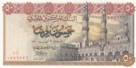 Egypt, 50 Piastres, 1967/1978, UNC (-), p43a 
Estimate: 10-20 USD