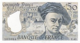 France, 50 Francs, 1985, UNC (-), p125b 
Serial Number: V.41 565084
Estimate: 35-70 USD