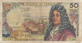 France, 50 Francs, 1972, FINE, p148d 
Serial Number: 27595 S.203
Estimate: 15-30 USD