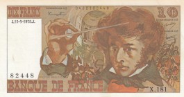 France, 10 Francs, 1975, AUNC (-), p150b 
Serial Number: X.181 82448
Estimate: 15-30 USD