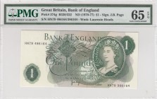 Great Britain, 1 Pound, 1970-77, UNC, p374g 
PMG 65 EPQ
Serial Number: HN79 486164/386164
Estimate: 40-80 USD