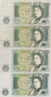 Great Britain, 1 Pound, 1978, p377a, (Total 4 banknotes)
VF, VF, XF, XF
Estimate: 20-40 USD