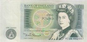 Great Britain, 1 Pound, 1981, UNC, p377b 
Portrait of Queen Elizabeth II
Estimate: 25-50 USD