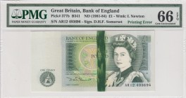 Great Britain, 1 Pound, 1981/1984, UNC, p377b, Serial tracking number with the next lot.
PMG 66 EPQ
Serial Number: AR12 493696
Estimate: 100-200 US...