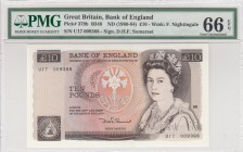 Great Britain, 10 Pounds, 1980/1984, UNC, p379b, It has serial tracking number with the previous lot.
PMG 66 EPQ
Serial Number: U17 009368
Estimate...