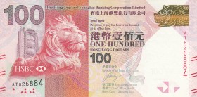 Hong Kong, 100 Dollars, 2010, XF, p214a 
Serial Number: AT 826884
Estimate: 15-30 USD