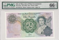 Isle of Man, 50 Pounds, 1983, UNC, p39a 
PMG 66 EPQ
Serial Number: 084719
Estimate: 200-400 USD