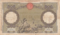 Italy, 100 Lire, 1939, FINE, 
Serial Number: 6120 M393
Estimate: 30-60 USD