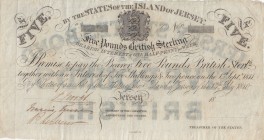 Jersey, 5 Pounds, 1840, XF, pA1r 
Estimate: 60-120 USD