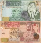 Jordan, 1-5 Dinars, 2016-2018, UNC, (Total 2 banknotes)
1 Dinar 2016, p34h; 5 Dinars p35 2018
Estimate: 25-50 USD