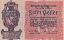 Liechtenstein, 10 Heller, 1920, AUNC, p1 
Estimate: 25-50 USD