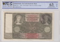 Netherlands, 100 Gulden, 1942, UNC, p51c 
PCGS 63 OPQ
Serial Number: HP022936
Estimate: 100-200 USD