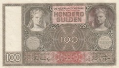 Netherlands, 100 Gulden, 1944, UNC, p51c 
Serial Number: JA 082223
Estimate: 60-120 USD