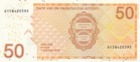 Netherlands Antilles, 50 Gulden, 2016, UNC, p30h 
Serial Number: 6158420595
Estimate: 50-100 USD