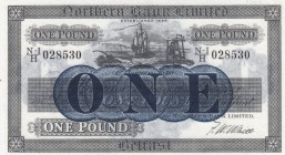 Northern Ireland, 10 Pounds, 1940, UNC, p178b 
Serial Number: N-I/H 028530
Estimate: 90-180 USD