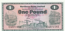 Northern Ireland, 1 Pound, 1978, UNC, p187 
Serial Number: C6971185
Estimate: 30-60 USD