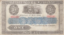 Northern Ireland, 1 Pound, 1929/1934, VF, p306 
There are stain.
Serial Number: 956330
Estimate: 100-200 USD