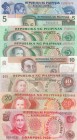Philippines, (Total 8 banknotes)
2 Piso, p159c, UNC; 5 Piso, p168b, VF; 5 Piso, p160b, UNC; 5 Piso, p160d, AUNC; 10 Piso, p169b, UNC; 10 Piso, p161b,...