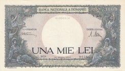 Romania, 1.000 Lei, 1945, AUNC (-), p52a 
Serial Number: L.3678 0626
Estimate: 15-30 USD