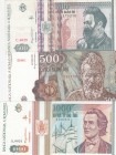 Romania, 0, (Total 3 banknotes)
500 Lei, 1992, p101a, VF; 500 Lei, 1991, p98a, AUNC; 1.000 Lei, 1993, p102, UNC
Serial Number: C.0029 175276, B.0002...