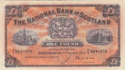 Scotland, 1 Pound, 1953, VF, p258 
Serial Number: B/G 864-878
Estimate: 50-100 USD