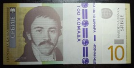 Serbia, 10 Dinara, 2006, UNC, p46a, BUNDLE
Consecutive serial number, total 100 banknotes
Estimate: 30-60 USD