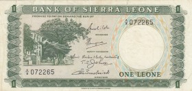 Sierra Leone, 1 Leone, 1969, VF, p1b 
Serial Number: A/8 072265
Estimate: 25-50 USD
