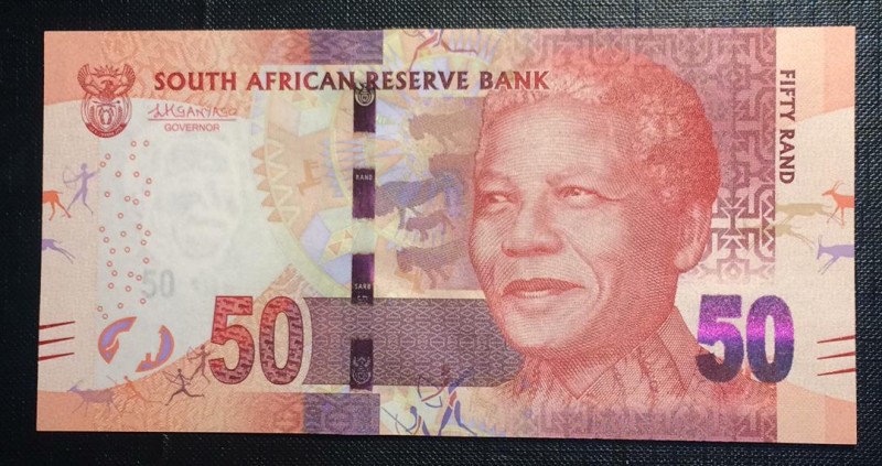 South Africa, 50 Rand, 2015, UNC, p140b 
Serial Number: KA2265213 C
Estimate: ...