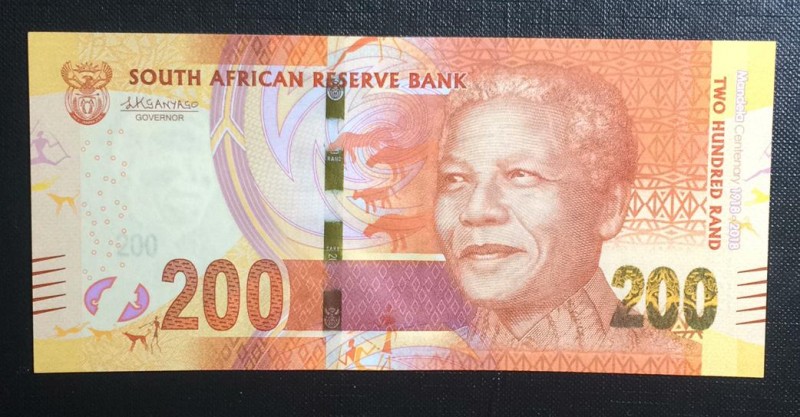 South Africa, 200 Rand, 2018, UNC, pNew 
Serial Number: SC3473903E
Estimate: 3...