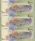 Syria, 1.000 Pounds, 2013, UNC, p116, (Total 3 consecutive banknotes)
B/01 series
Serial Number: B/01 7525554, B/01 75255555, B/01 75255556
Estimat...